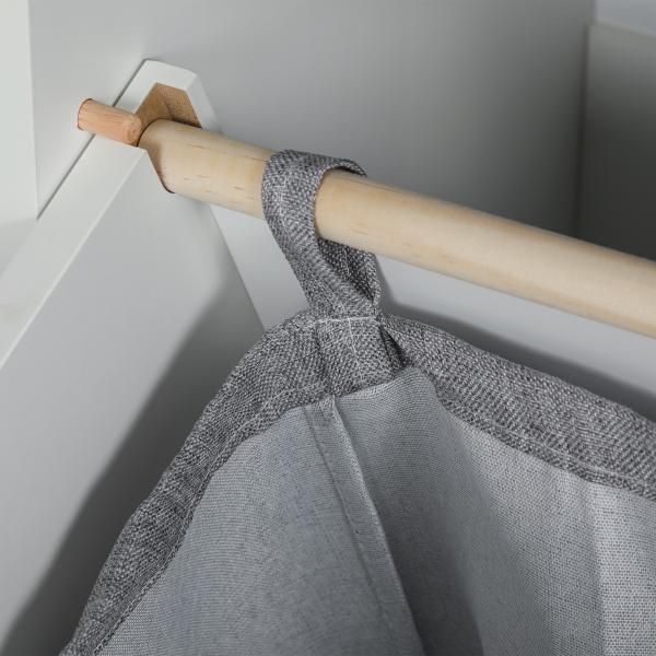 Móvel Auxiliar Casa de Banho Armário Casa de Banho com Gaveta Cesto para Roupa Móvel Casa de Banho Moderno 52x33x90 cm Branco