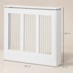 Cobertura de Radiador Branca 90x18x84 cm Cobertura de Radiador de MDF Desenho Modern para Sala de Estar Dormitório Branco