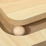 Poste Arranhador para Gatos 87 cm Arranhador para Gatos com Bola Suspensa Trilho com Bola e Poste de Sisal Bege e Madeira