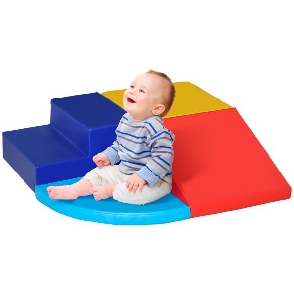 Conjunto de 4 Blocos de Psicomotricidade para Crianças Blocos de Construção Brinquedo de Aprendizagem Multicor
