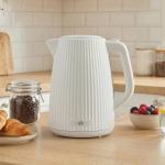 Jarro Elétrico 1,7 L 2200 W com Filtro Anticalcário Removível Desligamento Automático Base Giratória 360° Creme