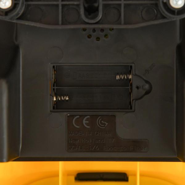 Trator para Crianças de 12 - 36 Meses com Reboque Removível Carro Andador com Buzina Farol Pá e Ancinho Carga 25kg 91x29x44cm Amarelo