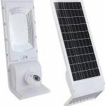 Projector LED SMD (Iluminação Exterior de Rua) 100W 6000K c/ Câmara Vigilância Wi - Fi + Painel Solar