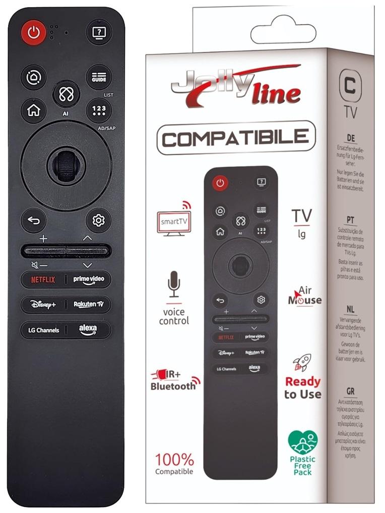 Comando Bluetooth + Infravermelhos (IR) Compatível c/ Smart TV LG - JollyLine