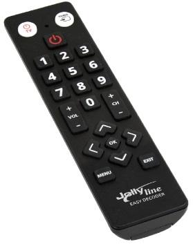 Comando Universal Dedicado EASY DECODER p/ Receptores GBC, iSNATCH, XDOME - Jolly Line