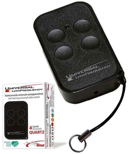 Comando Garagem 4 Canais QUARTZ Multi - Frequência Ajustável (27...40,685Mhz) - JollyLine