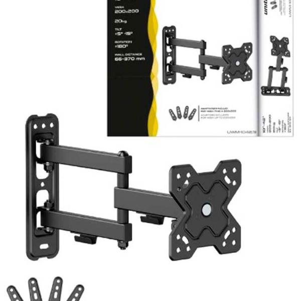Suporte TV/LCD/LED/PLASMA 10~42 20Kg VESA 200x200 (2 Braços) - UNITRONIC
