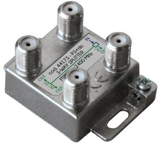 Repartidor Interior (5 - 2400MHz) 3 Saídas F - Jolly Line