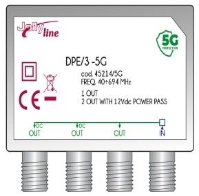 Spliter Repartidor 1 Entrada / 3 Saídas (2 DC) 40~694Mhz - Jolly Line