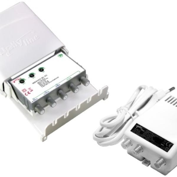Kit Amplificador 5G 2x UHF + Fonte de Alimentação 12V - Jolly Line