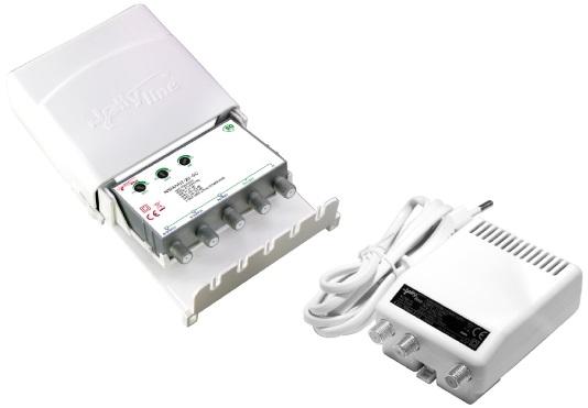 Kit Amplificador 5G 2x UHF + Fonte de Alimentação 12V - Jolly Line
