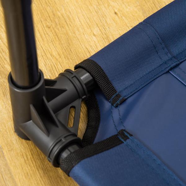 Cama para Animais de Estimação Cama Elevada para Cães Gatos Portátil Tecido Transpirável Resistente a Água 91,5x76,2x18cm Azul
