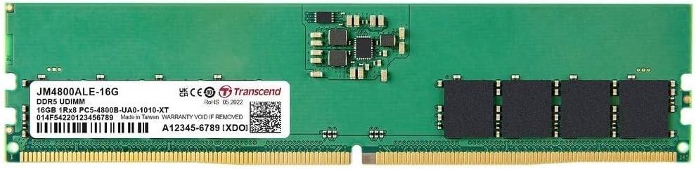 Memória RAM JetRam 16GB (1x 16GB) DDR5 4800 MHz - TRANSCEND