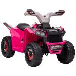 Quadriciclo Elétrico para Crianças Veículo Elétrico a Bateria de 6V com Velocidade de 2,5 km/h 70x41,5x48,5 cm Rosa