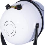 Secador de Cabelo de Coluna de Cabeleireiro com pé e viseira 1180 W potência 65x65x(115 - 165) cm Prata