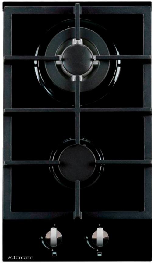 Placa 2 Bocas a Gás 300x520mm (Preto) - JOCEL