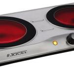 Placa de Vitrocerâmica 2 Zonas 2000W (Inox) - JOCEL