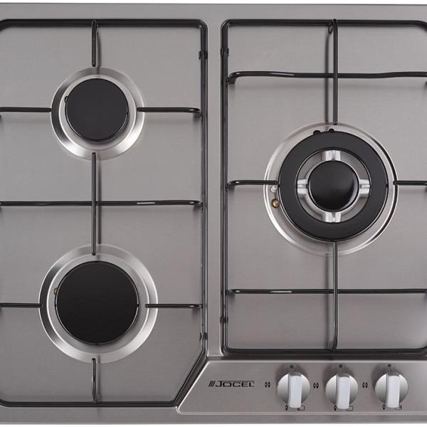 Placa 3 Bocas a Gás 580x500mm (Inox) - JOCEL