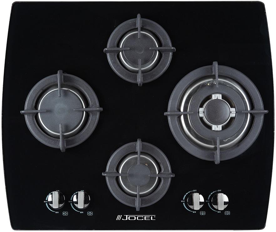 Placa 4 Bocas a Gás 640x540mm (Preto) - JOCEL