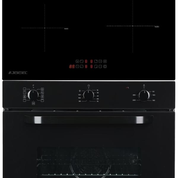 Pack Forno Elétrico 70L + Placa de Indução 4 Zonas (Preto) - JOCEL