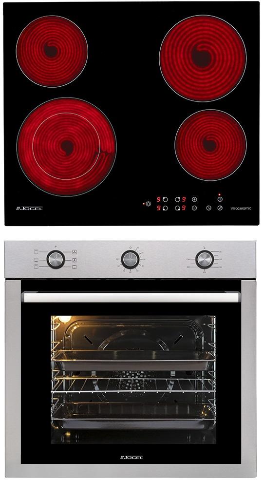 Pack Forno Elétrico 76L (Inox) + Placa Vitroceramica 4 Zonas - JOCEL