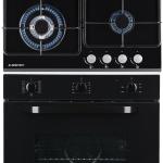 Pack Forno Elétrico 70L + Placa a Gás 4 Zonas (Preto) - JOCEL