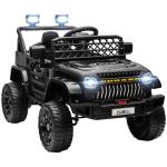 Carro Elétrico para Crianças Carro Elétrico Infantil UTV 12V com Velocidade Ajustável USB e Faróis 95x62,5x65 cm Preto