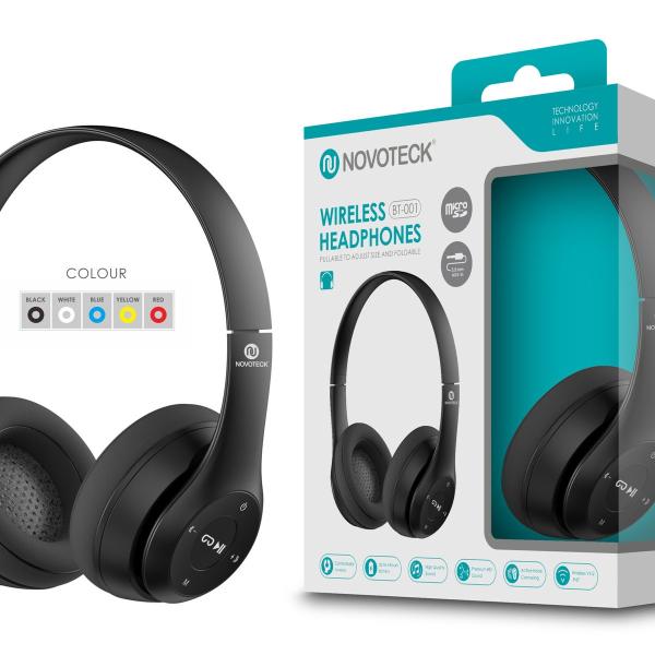 Auscultador Bluetooth Negro BT-001