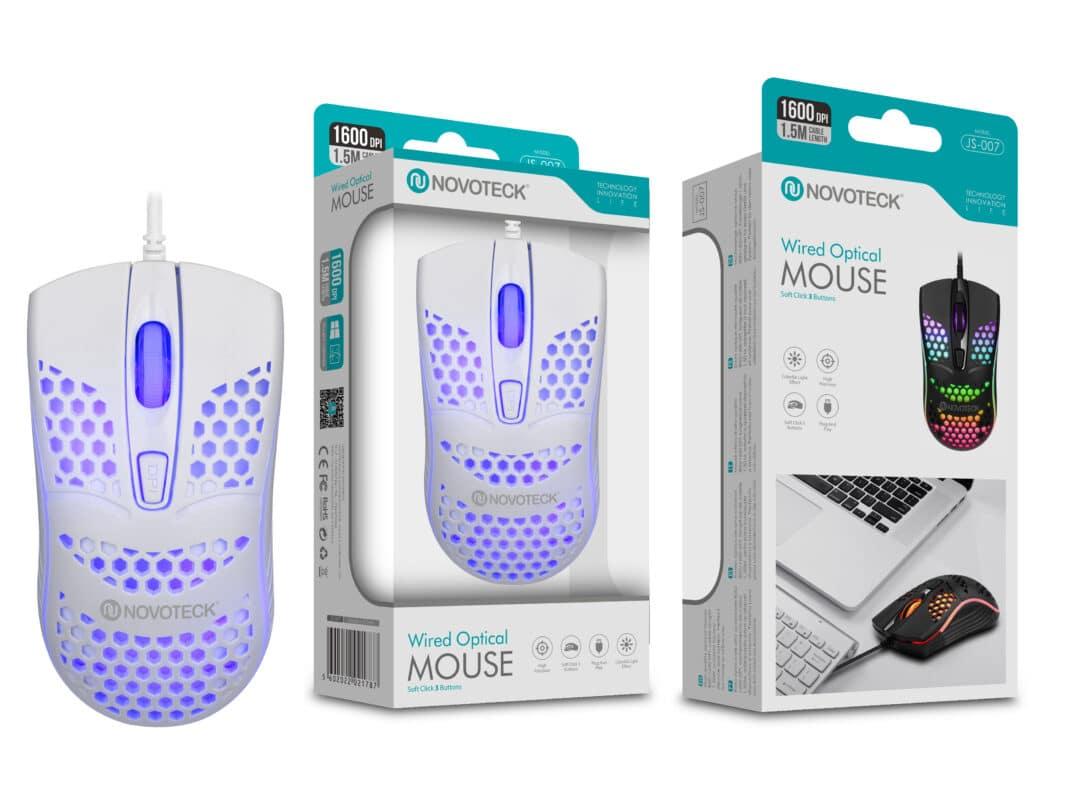 Rato Óptico Roxo Mini - Perfurados com Fio JS - 007