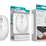 Rato Sem Fios Silencioso Branco JS-011 - Design Slim, Operação Silenciosa