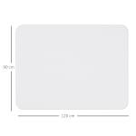 Tapete Protetor Retangular para Cadeira de Escritório 90x120 cm Protetor de Chão de PVC Transparente