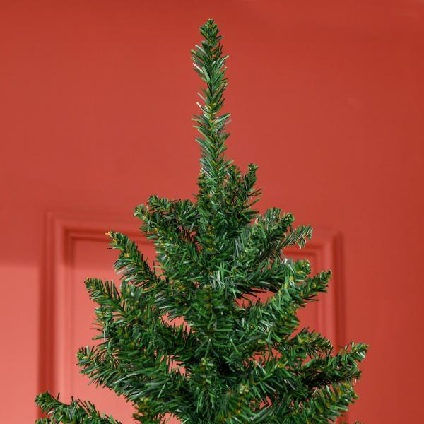 Árvore de Natal Artificial 210cm com 865 Ramos Ecológicos Decoração de Natal para Interiores Φ91x210cm Verde