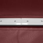 Toldo Manual Retrátil 3,5x2,5 m com Ângulo Ajustável Manivela, Estrutura de Alumínio e Proteção UPF30+ Vinho Tinto