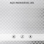 Carrinho Auxiliar com Rodas de Aço Inoxidável de 4 Níveis com Prateleira Ajustável 2 Rodas com Travão 60x35x100 cm Prateado