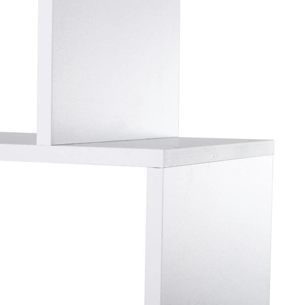 Estante Vertical Multifuncional com 8 Prateleiras Largas 70x24x178cm Branco