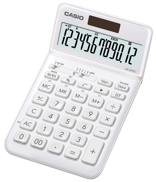 Calculadora de Secretária 12 Digitos (Branco) - CASIO