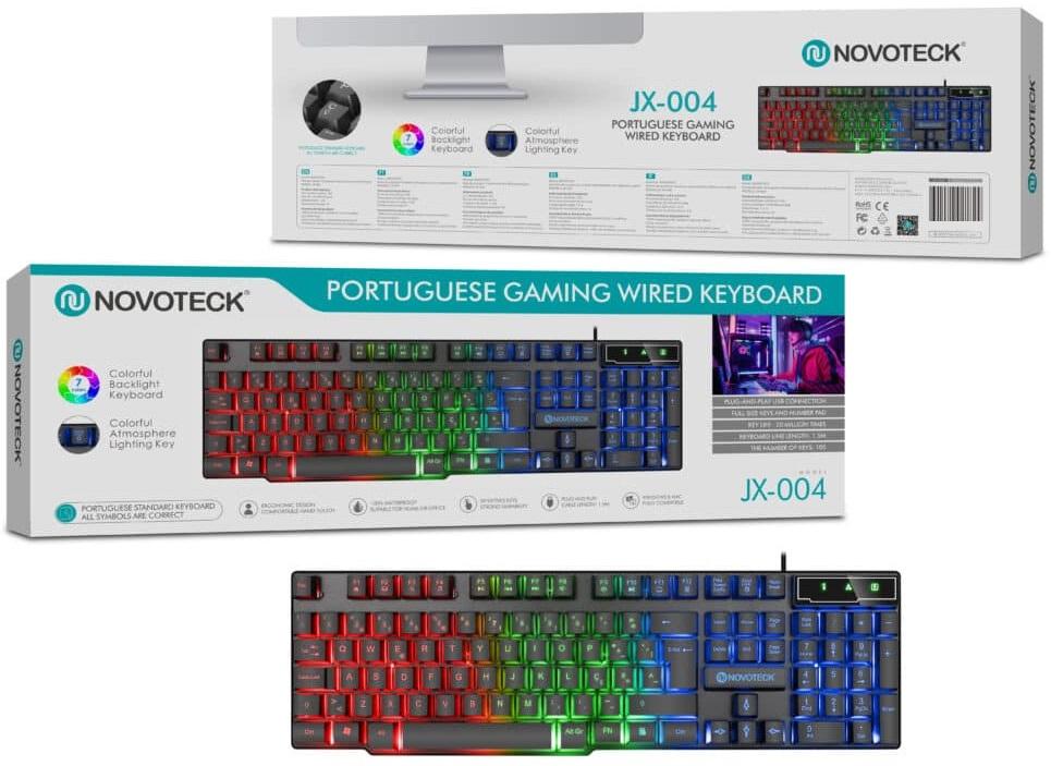 Teclado Gaming RGB (PT) - NOVOTECK