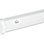 Tela de Projeção Manual com Suporte 120 Polegadas Formato 4:3 com Altura Ajustável 244x183 cm Branco