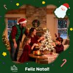 Mini Árvore de Natal Artificial com 35 Luzes LED 182 Ramos com Neve Pinhas Bagas e Base de Saco de Juta Ø48x60 cm Verde