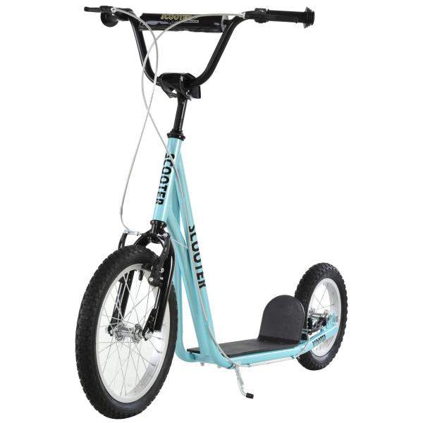 trotinete para crianças acima de 5 anos Guiador ajustável Rodas infláveis 135x58x88 - 94 cm Azul
