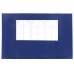 2 Paredes Laterais para Tenda Parede Lateral de Tecido Oxford com 2 Janelas 3x2 m Azul