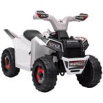 Quadriciclo Elétrico para Crianças Veículo Elétrico a Bateria de 6V com Velocidade de 2,5 km/h 70x41,5x48,5 cm Branco