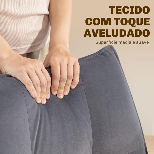 Conjunto de 2 Cadeiras de Refeição Giratórias 360° Estofado Estofamento em Veludo Pés em Aço 63x64x85 cm Cinza