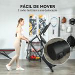 Bicicleta Estática Silenciosa de 8 Níveis de Resistência Magnética com Assento Ajustável Ecrã LCD 103 - 139x61x100,5 cm Preto