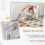 Cesta de Basquetebol para Crianças Altura Ajustável com Jogo de Lançamento de Bola de Futebol, Golf Multicolor