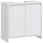 Móvel para Lavatório Pousar Moderno com Prateleira Anti - Tombo Carga 40 kg 60x30x60 cm Branco