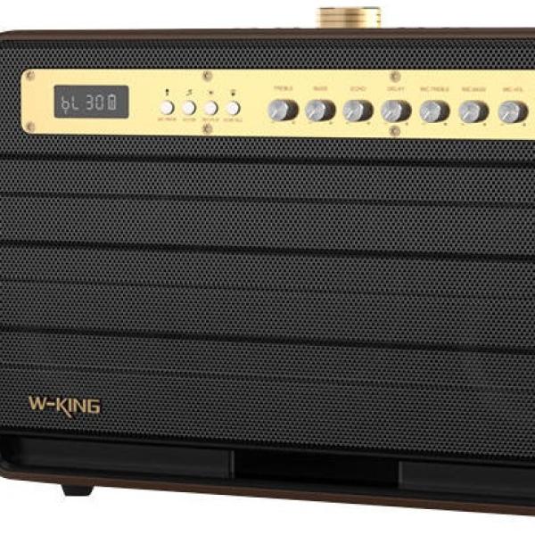 Coluna Bluetooth Portátil 120W K6L (Castanho) - W - KING
