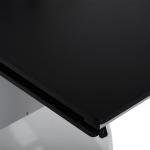 Mesa para Computador com Gaveta Armário e Suporte para CPU Secretária para Escritório 100x52x75cm Preto e Branco
