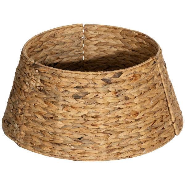 Base para Árvore de Natal 60 cm em Jacinto - de - Água Entrançado à Mão Natural