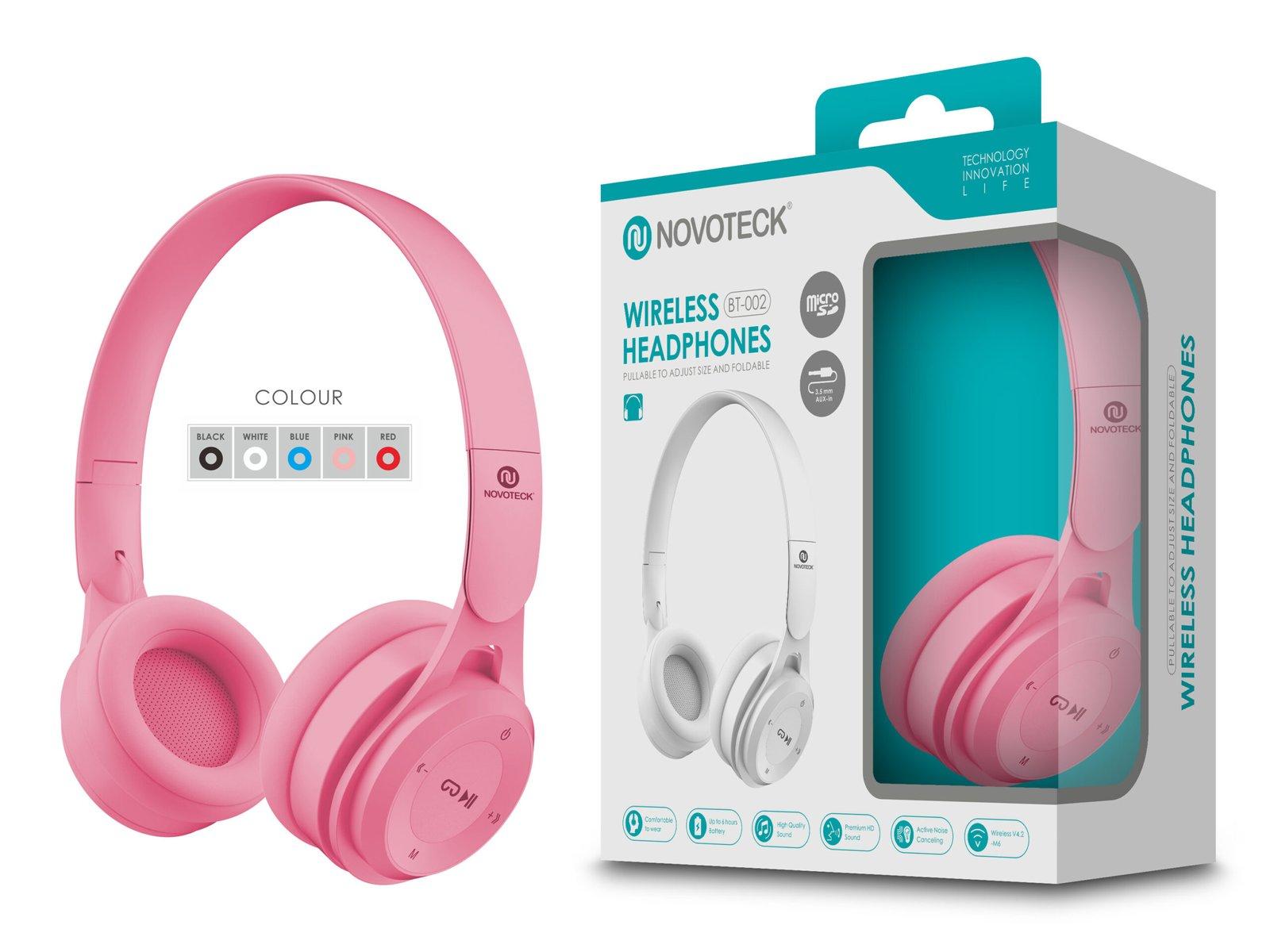 Auscultador Bluetooth Cor Da Rosa BT-002